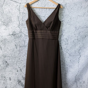 WTOO by Watters & Watters Lined Brown Dress